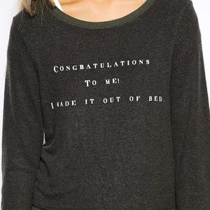 Wildfox Congrats Baggy Beach Jumper
